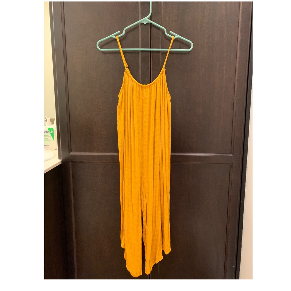 Wide leg romper
